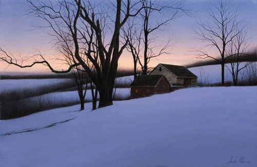 Alexander Volkov Limited Edition Giclees - Winter Homestead