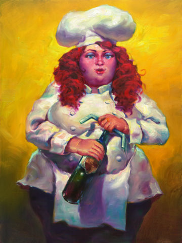 Christopher M Limited Edition Giclees - Goes Well With Red