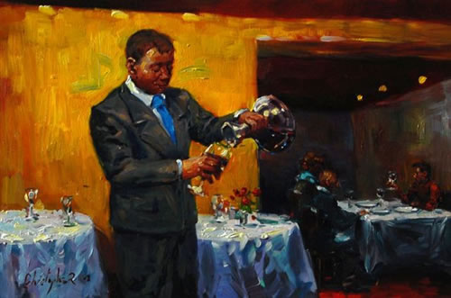 Christopher M Original Oils on Canvas - Perfect Pour
