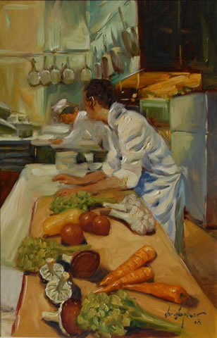 Christopher M Limited Edition Giclees - Mis en Place (Put in Place)