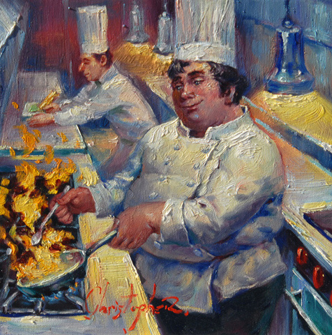 Christopher M Original Oils on Canvas - Secret Sauce