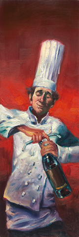 Christopher M Limited Edition Giclees - The Uncorking