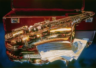 Denard Stalling Limited Edition Giclee - Sax in the Evening