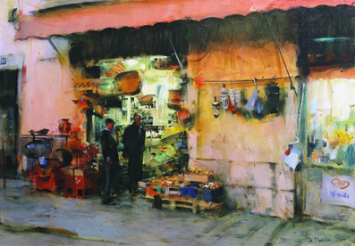 Dmitri Danish Original Oil - Alfama