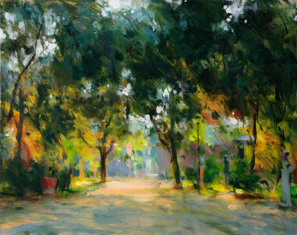 Dmitri Danish Original Oil - Early Morning in Rome