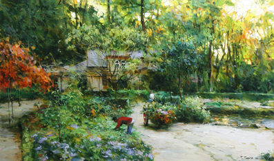Dmitri Danish Original Oil - Old Park