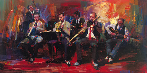 Michael Flohr Original Oils on Canvas - In The Mood