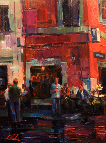 Michael Flohr Original Oils on Canvas - On Break
