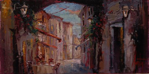 Steven Quartly Original Oil - Colors of Romance