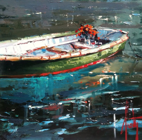 Steven Quartly Original Oil - Only With You