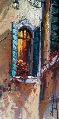 Steven Quartly Original Oil - Portofino Shadows