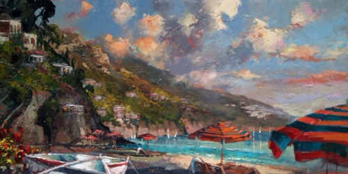 Steven Quartly Original Oil - Summer Romance