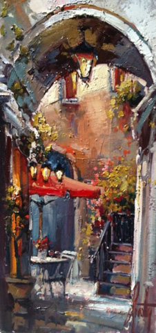 Steven Quartly Original Oil - Thinking of You