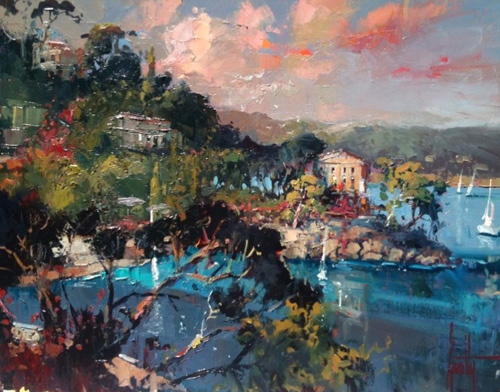 Steven Quartly Original Oil - Timeless in Liguria