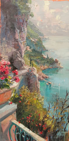 Steven Quartly Original Oil - Via Dei Navigante